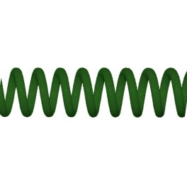 Espiral de Plástico Verde Vidrio